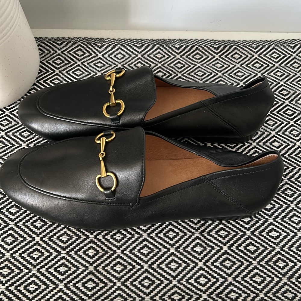 Taft leather loafers-black and gold-size 8 - Picture 7 of 13